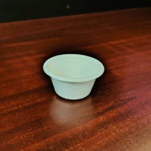 Vaso tipo soufflé de fibra de caña de azucar de 2 onzas