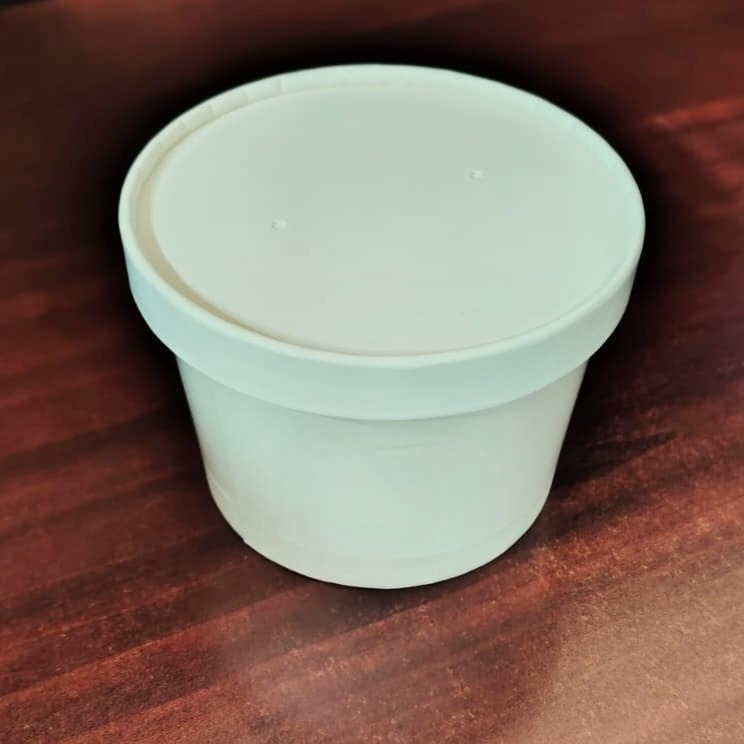 Tapa para contenedor de papel blanco de 16 oz. - Imagen 2